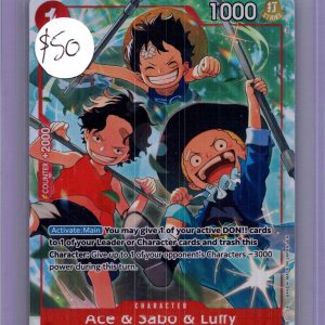 Ace and Sabo and Luffy OP13-007 Sr alt art, One Piece Singles One Piece trading card