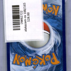Alakazam ex 188/165, 151 Pokemon card - alternate view