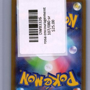 Rosa's Encouragement 107/080 SR, Japanese Singles Pokemon card - alternate view