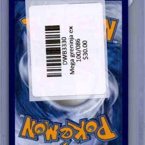 Mega Greninja EX 100/086, Chaos Rising Pokemon card - alternate view