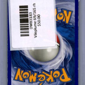Vileplume 69/165 Reverse Holo, Vintage Singles Pokemon card - alternate view