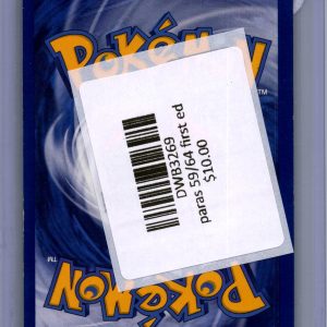Paras 59/64 1st Edition, Vintage Singles Pokemon card - alternate view