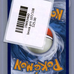 Brock's Grit 107/108, Evolutions Pokemon card - alternate view