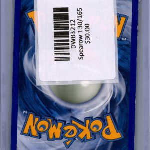 Spearow 130/165 Reverse Holo, Vintage Singles Pokemon card - alternate view