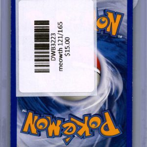 meowth 121/165 Pokemon card - alternate view