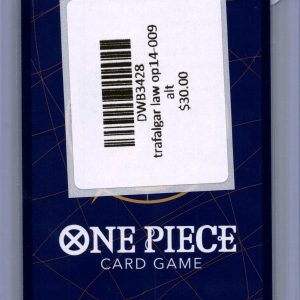Trafalgar Law OP14-009 SR Alt Art, OP14 One Piece trading card - alternate view