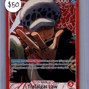 Trafalgar Law OP14-001, One Piece Singles One Piece trading card