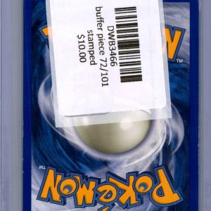 Buffer Piece 72/101 stamped, Vintage Singles Pokemon card - alternate view