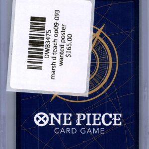 Marsh D Teach op09-093 wanted poster, One Piece Singles One Piece trading card - alternate view