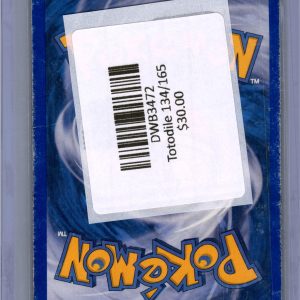 Totodile 134/165, Vintage Singles Pokemon card - alternate view
