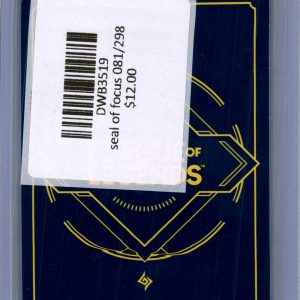 Seal of Focus 081/298, Riftbound Singles Riftbound trading card - alternate view