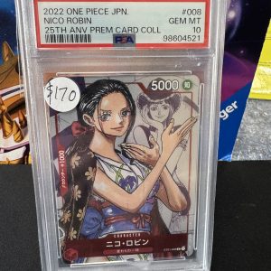 Nico Robin 25th Anniversary 008 PSA 10 JP, Graded One Piece One Piece trading card