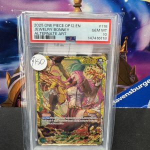 Jewely Bonney op12-118 psa 10, Graded Cards One Piece trading card