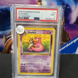 Slowbro 43 first edition psa 9, Graded Cards Pokemon card