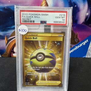Quick Ball 216/202 PSA 10, Graded Cards Pokemon card