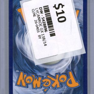 Lycanroc GX 138/145, Guarding Rising Pokemon card - alternate view