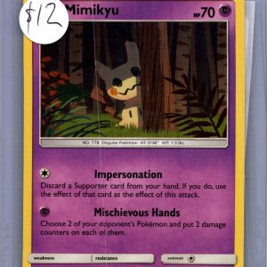 Mimikyu 96/236, Cosmic Eclipse Pokemon card