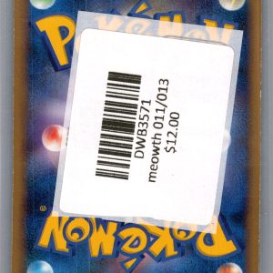 Meowth 011/013, Japanese Singles Pokemon card - alternate view