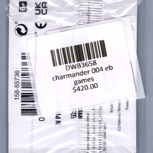 Charmander 004 eb games, Promo Pokemon card - alternate view