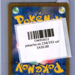 Pikachu ex 234/193 SAR, Japanese Singles Pokemon card - alternate view