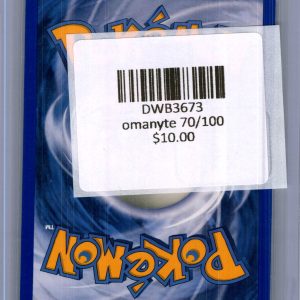 Omanyte 70/100, Vintage Singles Pokemon card - alternate view