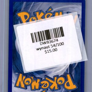 Wynaut 54/100, Vintage Single Pokemon card - alternate view