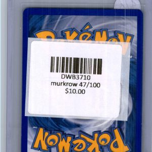 Murkrow 47/100, Vintage Singles Pokemon card - alternate view