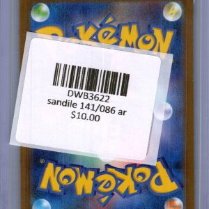 Sandile 141/086 AR, Japanese Singles Pokemon card - alternate view