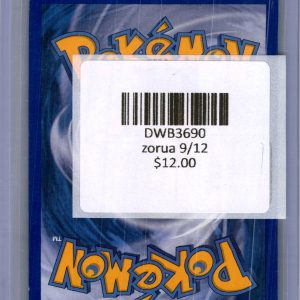 Zorua 9/12, Promo Pokemon card - alternate view