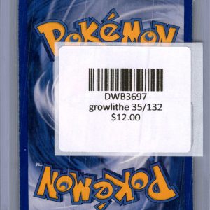Growlithe 35/132, Vintage Singles Pokemon card - alternate view