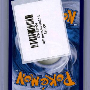 Ash's Pikachu SM111, PROMO Pokemon card - alternate view