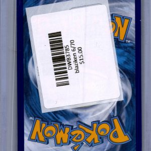 Blaziken 6/70 Reverse Holo, Dragon Majesty Pokemon card - alternate view