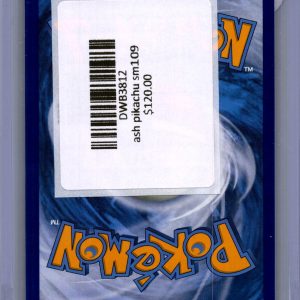 Ash's Pikachu SM109, PROMO Pokemon card - alternate view
