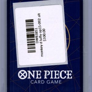 Monkey.D.Luffy OP15-092 R Alt Art, OP15 One Piece trading card - alternate view