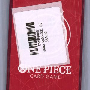 Sabo OP05-001 alt, One Piece Japanese Singles One Piece trading card - alternate view