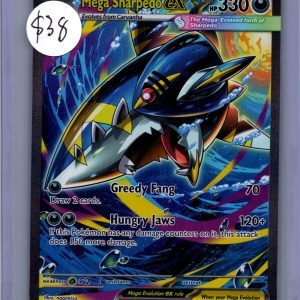 Mega Sharpedo ex 127/094, Phantasmal Flames Pokemon card