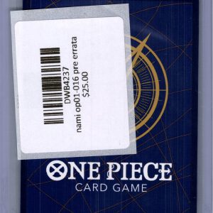 Nami OP01-016 Pre-Errata, One Piece Singles One Piece trading card - alternate view