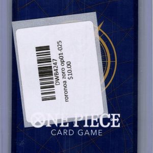 Roronoa Zoro OP01-025, One Piece Singles One Piece trading card - alternate view
