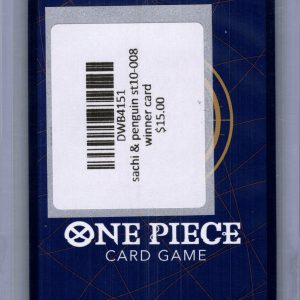 Sachi and penguin st10-008 winner, One Piece Singles One Piece trading card - alternate view