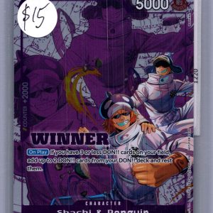 Sachi and Penguin ST10-008 winner, One Piece Singles One Piece trading card