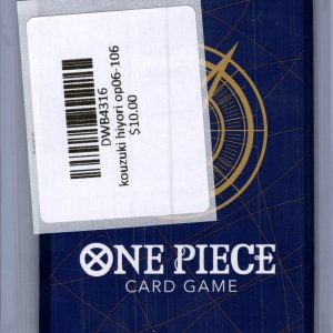 Kouzuki Hiyori OP06-106, One Piece Singles One Piece trading card - alternate view