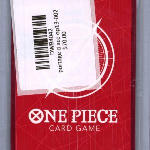 Portage D Ace OP13-002, One Piece Singles One Piece trading card - alternate view