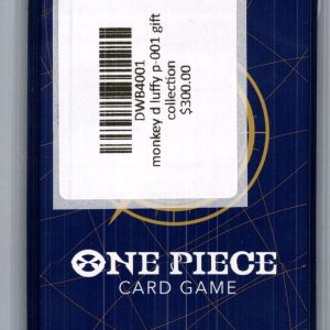 Monkey D Luffy P-001 gift collection, One Piece Singles One Piece trading card - alternate view