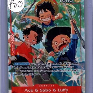 Ace Sabo and Luffy OP13-007 Alt, One Piece Singles One Piece trading card