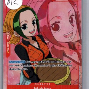 Makino OP02-015 UC alt art, One Piece Singles One Piece trading card