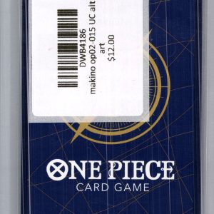 Makino OP02-015 UC alt art, One Piece Singles One Piece trading card - alternate view