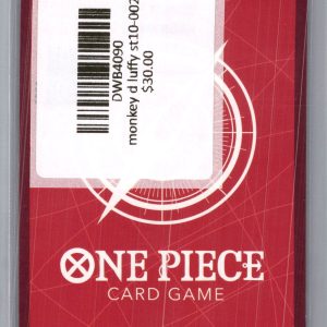 Monkey D Luffy ST10-002, One Piece Singles One Piece trading card - alternate view