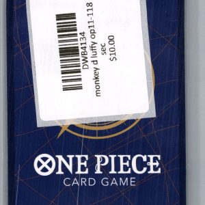Monkey D Luffy OP11-118 sec, One Piece Singles One Piece trading card - alternate view