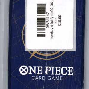Monkey D Luffy EB02-061 sec, One Piece Japanese Singles One Piece trading card - alternate view