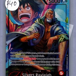 Silver Rayleigh OP12-001 alt, One Piece Singles One Piece trading card